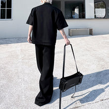 Load image into Gallery viewer, Lapel Multi-Pocket Jacket Casual Pants Solid Color Two-Piece Set
