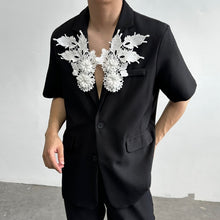 Load image into Gallery viewer, Loose Casual 3D Floral Lapel Blazer
