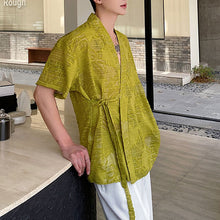 Load image into Gallery viewer, Hollow Floral Strap Vintage Shirt
