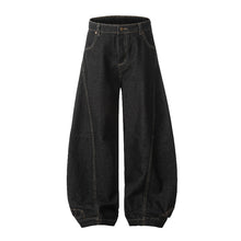 Load image into Gallery viewer, American Retro Inverted Design Embroidered Scimitar Jeans
