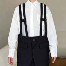 Load image into Gallery viewer, Deconstructed Suspender Splicing Shoulder Pad Blazer
