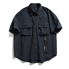 Load image into Gallery viewer, Retro Japanese Loose Casual Short-sleeved Shirt
