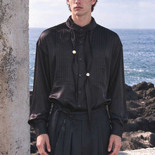 Load image into Gallery viewer, French Retro Accordion Pleated Shirt

