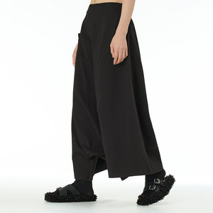 Loose Casual Wide-leg Low-crotch Culottes