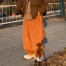 Load image into Gallery viewer, Japanese Retro Loose Wide-leg Corduroy Pants
