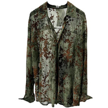 Load image into Gallery viewer, Floral Mesh Lapel Shirt
