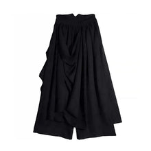 Load image into Gallery viewer, Double-layer Irregular Pleated Retro Skirt Pants
