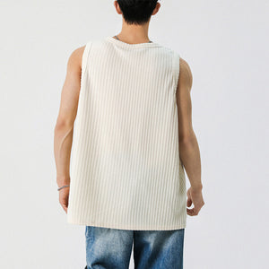 American Textured Loose Casual Vest