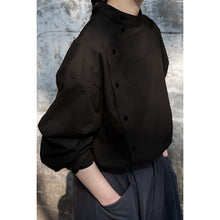 Load image into Gallery viewer, Vintage Stand Collar Loose Shirt
