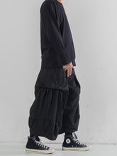 Load image into Gallery viewer, Functional Nine-point Pleated Wide-leg Pants
