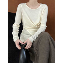 Load image into Gallery viewer, Irregular Hem Cross-over Knit Sweater

