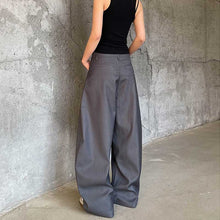 Load image into Gallery viewer, Vintage Draped Black Scimitar Suit Pants
