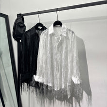 Load image into Gallery viewer, Fringe See-through Loose Casual Shirt
