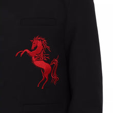 Load image into Gallery viewer, Horse Embroidered Stand-up Collar Suit Jacket

