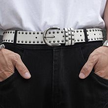 Load image into Gallery viewer, Dark Strappy Deconstructed Wide-leg Jeans
