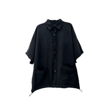 Load image into Gallery viewer, Japanese Lyocell Loose Drapey Casual Short-sleeved Shirt
