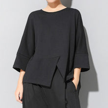 Load image into Gallery viewer, Loose-fitting Patchwork Casual T-shirt
