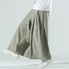 Load image into Gallery viewer, Retro Ice Silk Wide-Leg Skirt Pants
