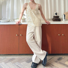 Load image into Gallery viewer, Embroidered Sequined Double Mesh Vest

