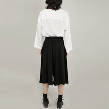 Load image into Gallery viewer, Casual Loose-fitting Wide-leg Cropped Trousers
