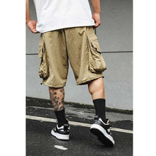 Load image into Gallery viewer, Large Pocket Zipper Casual Loose Shorts
