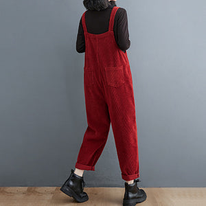 Autumn and Winter Retro Straight Overalls