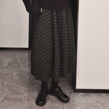 Load image into Gallery viewer, Women's Plaid Drawstring Midi Skirt

