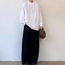 Load image into Gallery viewer, 320G Solid Color Crew Neck Long Sleeve T-Shirt
