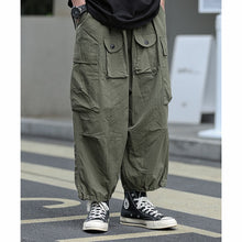 Load image into Gallery viewer, Retro Multi-pocket Wide-leg Pants
