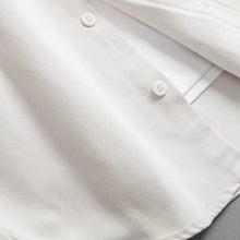 Load image into Gallery viewer, Casual Retro Twill Faux Denim Loose Collar T-Shirt
