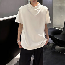 Load image into Gallery viewer, Loose Solid Color Padded Shoulder T-shirt
