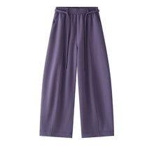 Load image into Gallery viewer, Casual Curved Elastic Waist Loose Wide-leg Pants
