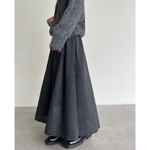 Polka Dot High Waist Pleated Skirt