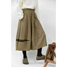 Load image into Gallery viewer, Women's Cracked Color Block Flower Tulip Skirt
