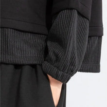 Load image into Gallery viewer, Fake Two-piece Stand-up Collar Casual Sweatshirt
