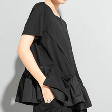 Load image into Gallery viewer, Irregularly Spliced Loose T-shirt
