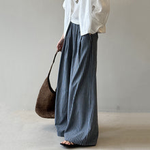 Load image into Gallery viewer, Striped Straight High Waist Loose Wide Leg Pants
