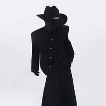 Load image into Gallery viewer, Stand-up Collar Padded Shoulder Jacket
