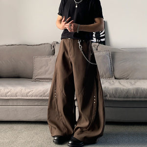 American Rivet Loose Wide-leg Scimitar Pants
