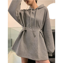 Load image into Gallery viewer, Loose Hooded Sweatshirt Dress
