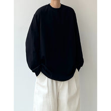 Load image into Gallery viewer, 320G Solid Color Crew Neck Long Sleeve T-Shirt
