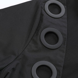 Spliced Ring Irregular T-shirt