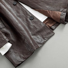 Load image into Gallery viewer, Japanese Retro PU Leather Windbreaker
