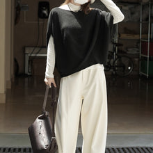 Load image into Gallery viewer, Sleeveless Crew Neck Loose Sweater
