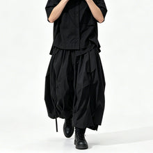 Load image into Gallery viewer, Japanese Loose High-waisted Wide-leg Skirt-Pants
