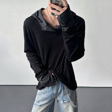 Load image into Gallery viewer, American Color-blocked Hooded T-shirts
