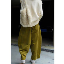 Load image into Gallery viewer, Corduroy Carrot Casual Vintage Wide Leg Pants
