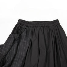 Load image into Gallery viewer, Irregular Striped Patchwork Elastic Waist Culottes
