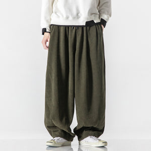 Retro Corduroy Straight Leg Pants