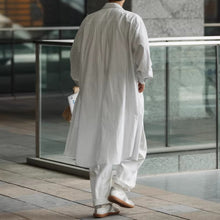 Load image into Gallery viewer, Japanese Retro Striped Knee-length Shirt
